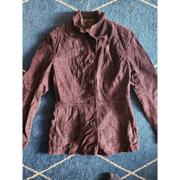 Wilsons Maxima Womens Leather Plum Jacket M - Picture 5 of 8